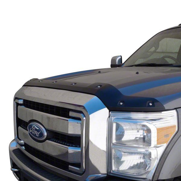 F-350 Super Duty Premium Bolt-On Look Hood Deflector; Smooth (11-16 F ...