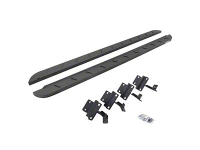 Go Rhino RB10 Slim Running Boards; Protective Bedliner Coating (17-24 F-350 Super Duty SuperCab)