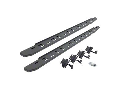 Go Rhino RB30 Slim Line Running Boards; Textured Black (17-24 F-350 Super Duty SuperCab)