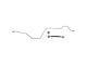 Rear Brake Hose with Steel Line; Passenger Side (17-24 6.7L Powerstroke F-350 Super Duty SRW, Excluding Cab & Chassis)