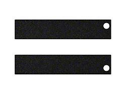 Rear Door Sills Accent Trim; Black (11-16 F-350 Super Duty SuperCab, SuperCrew)