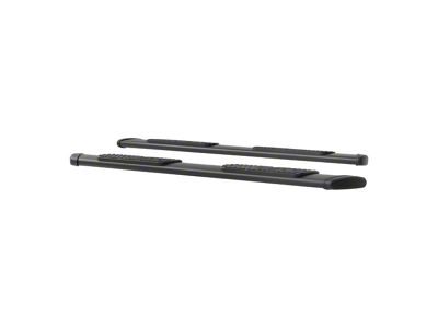 Regal 7-Inch Oval Side Step Bars without Mounting Brackets; Textured Black (11-24 F-350 Super Duty SuperCrew)