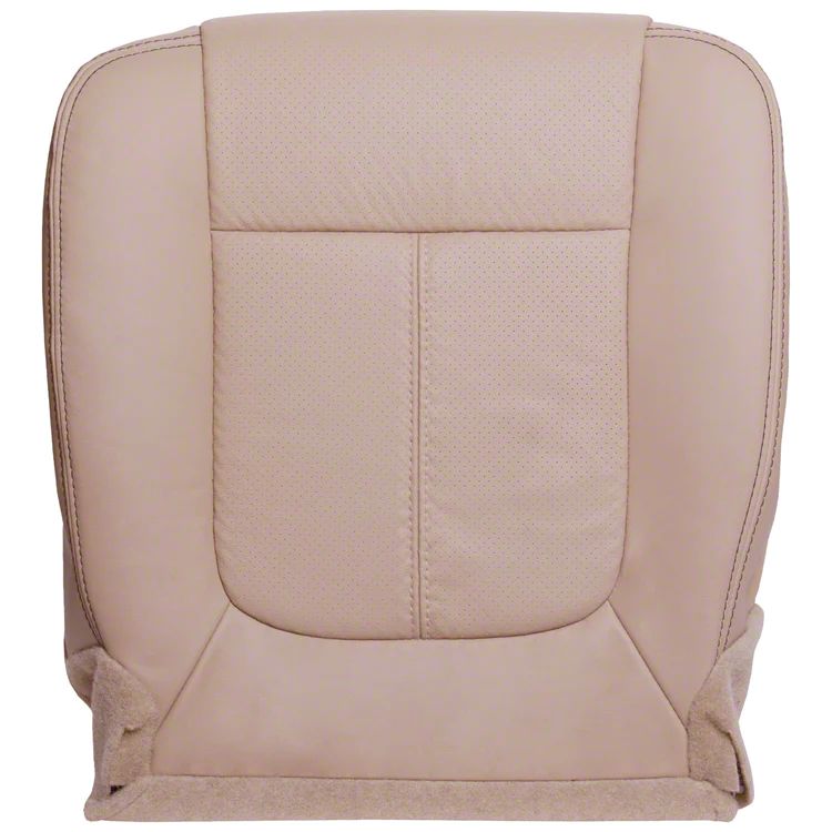 F-350 Super Duty Replacement Bottom Seat Cover; Driver Side; Adobe/Tan ...