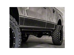 Rocker Armor Kit; Black (11-16 F-350 Super Duty SuperCab w/ 6-3/4-Foot Bed)