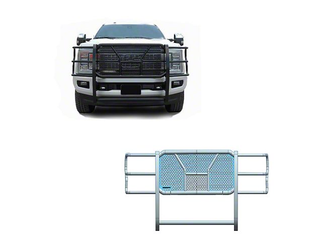 Rugged Heavy Duty Grille Guard; Black (17-22 F-350 Super Duty)