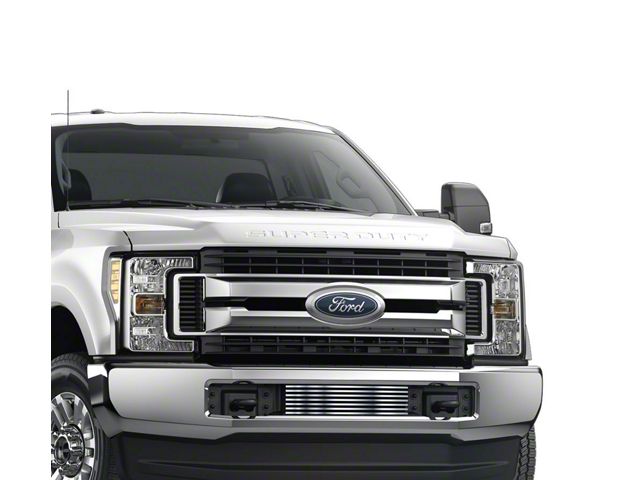 Stainless Steel Billet Lower Grille Insert; Chrome (17-19 F-350 Super Duty)