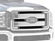 Stainless Steel Billet Upper Overlay Grilles; Black (11-16 F-350 Super Duty King Ranch, Lariat, XLT)