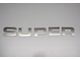 SUPER DUTY Grille Letters; Polished (11-16 F-350 Super Duty)