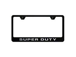 Super Duty License Plate Frame; Black (Universal; Some Adaptation May Be Required)