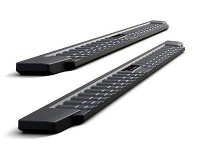 T-Style Running Boards; Black (17-24 F-350 Super Duty SuperCab)