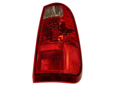 Tail Light; Chrome Housing; Red Lens; Passenger Side (11-16 F-350 Super Duty)