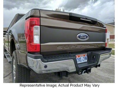 Tailgate Blackout; Red (17-19 F-350 Super Duty)