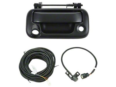 Tailgate Handle with Backup Camera; Paint to Match Black (11-15 F-350 Super Duty)