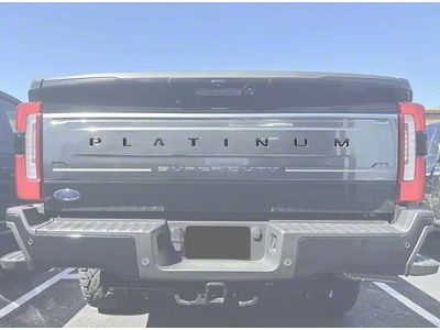 Tailgate Insert Letters; Forged Carbon Fiber (23-24 F-350 Super Duty Platinum)