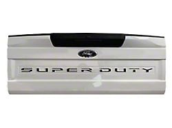 Tailgate Insert Letters; Gloss Black (20-22 F-350 Super Duty)