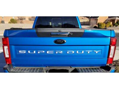 Tailgate Insert Letters; White (20-22 F-350 Super Duty)