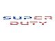 Tailgate Letter Overlays; American Flag (20-22 F-350 Super Duty Platinum; 20-24 F-350 Super Duty Limited)