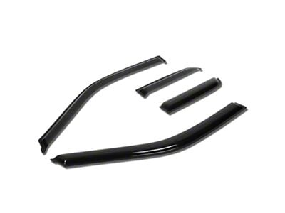 Tape-On Wind Deflectors Window Visors; Smoked (17-22 F-350 Super Duty SuperCab)