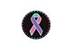 Thyroid Cancer Ribbon Rated Badge (Universal; Some Adaptation May Be Required)