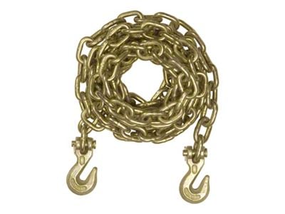 Transport Binder Safety Chain with Two Clevis Hooks; 16-Foot; 18,800 lb.