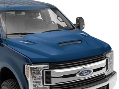 Type-SSK Style Ram Air Hood; Unpainted (17-22 F-350 Super Duty)