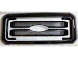 Upper Grille Overlay; Black (11-16 F-350 Super Duty)