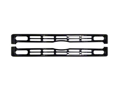 Upper Grille Overlay; Gloss Black (23-24 F-350 Super Duty XL, XLT)