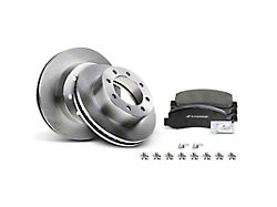 Vented 8-Lug Brake Rotor and Pad Kit; Front (11-12 4WD F-350 Super Duty DRW)