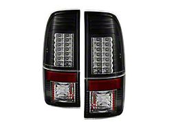 Version 2 LED Tail Lights; Black Housing; Clear Lens (11-16 F-350 Super Duty)