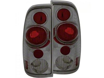 Version 2 Tail Lights; Chrome Housing; Smoked Lens (99-07 F-350 Super Duty)