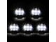 White LED Cab Lights; Smoked (11-16 F-350 Super Duty)