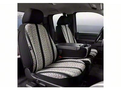 Fia Wrangler Series Front Seat Covers; Black (17-24 F-350 Super Duty w/ Bench Seat)