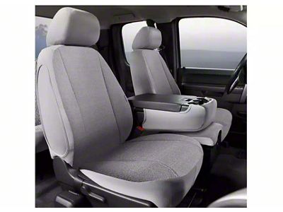 Fia Wrangler Solid Series Front Seat Covers; Gray (17-24 F-350 Super Duty w/ Bench Seat)