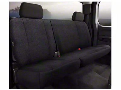 Fia Wrangler Solid Series Rear Seat Cover; Black (17-24 F-350 Super Duty SuperCrew)