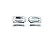 Door Handle Covers without Passenger Keyhole; Chrome (11-16 F-350 Super Duty Regular Cab, SuperCab)