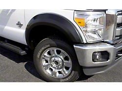 Elite Series Extra Wide Style Fender Flares; Front and Rear; Smooth Black (11-16 F-350 Super Duty SRW)