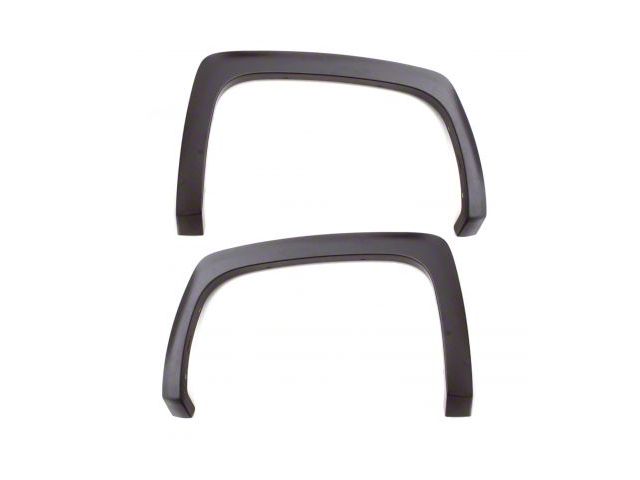 Elite Series Sport Style Fender Flares; Rear; Smooth Black (17-22 F-350 Super Duty SRW)