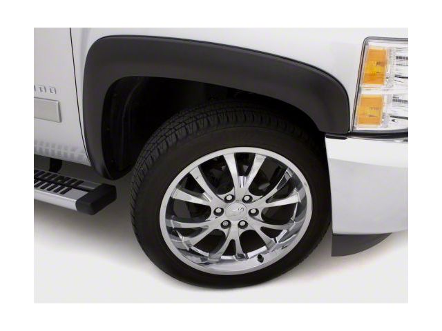 Elite Series Sport Style Fender Flares; Front and Rear; Textured Black (17-22 F-350 Super Duty SRW)
