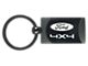 4x4 Ford Two-Tone Rectangular Key Fob; Gunmetal