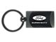 Super Duty Two-Tone Rectangular Key Fob; Gunmetal