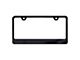 Wide Bottom License Plate Frame; Black (Universal; Some Adaptation May Be Required)