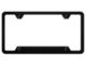 Blank Cut-Out 4-Hole License Plate Frame (Universal; Some Adaptation May Be Required)