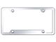 Blank Cut-Out 4-Hole License Plate Frame (Universal; Some Adaptation May Be Required)