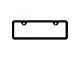 2-Hole Mini Frame License Plate Frame (Universal; Some Adaptation May Be Required)