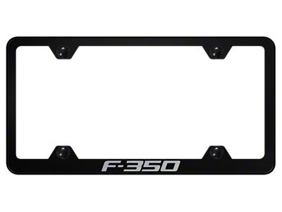 F-350 Laser Etched Wide Body License Plate Frame (Universal; Some Adaptation May Be Required)