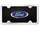 Ford Logo License Plate; Chrome (Universal; Some Adaptation May Be Required)