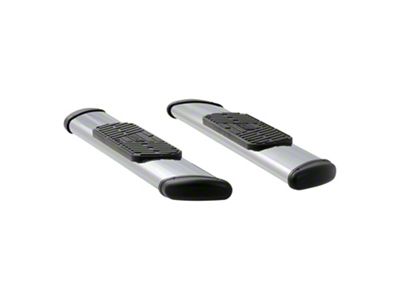 Regal 7-Inch Oval Side Step Bars; Polished Stainless (17-24 F-350 Super Duty Regular Cab)