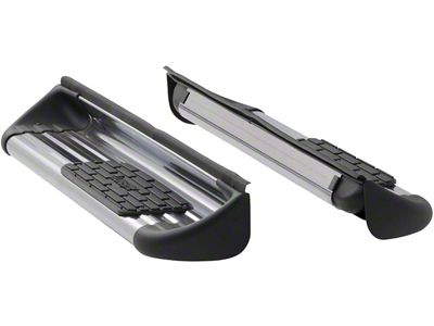 Stainless Side Entry Running Boards; Polished (17-24 F-350 Super Duty Regular Cab)