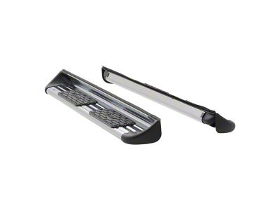 Stainless Side Entry Running Boards without Mounting Brackets; Polished (17-24 F-350 Super Duty SuperCab)