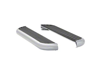 MegaStep 6.50-Inch Running Boards without Mounting Brackets; Polished Stainless (11-16 F-350 Super Duty Regular Cab)